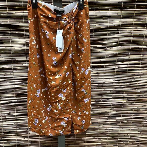 Sanctuary Womens Floral Print Mid Calf a-Line Skirt Size XS - Picture 1 of 2